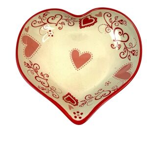 Temp-tations By Tara Seasonal Valentine Heart Shaped Bowl Candy Dish